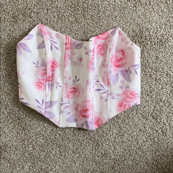 White Fox Boutique Tops - Flower bustier